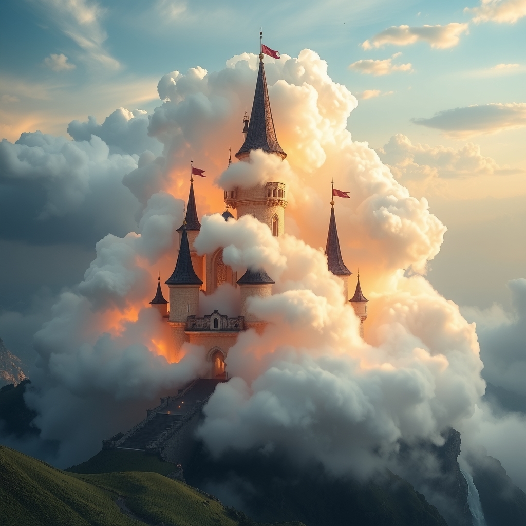 a cloud formation as a magic castle by मुफ्त एआई छवि जनरेटर - बिना लॉगिन के✨ | AIGAZOU