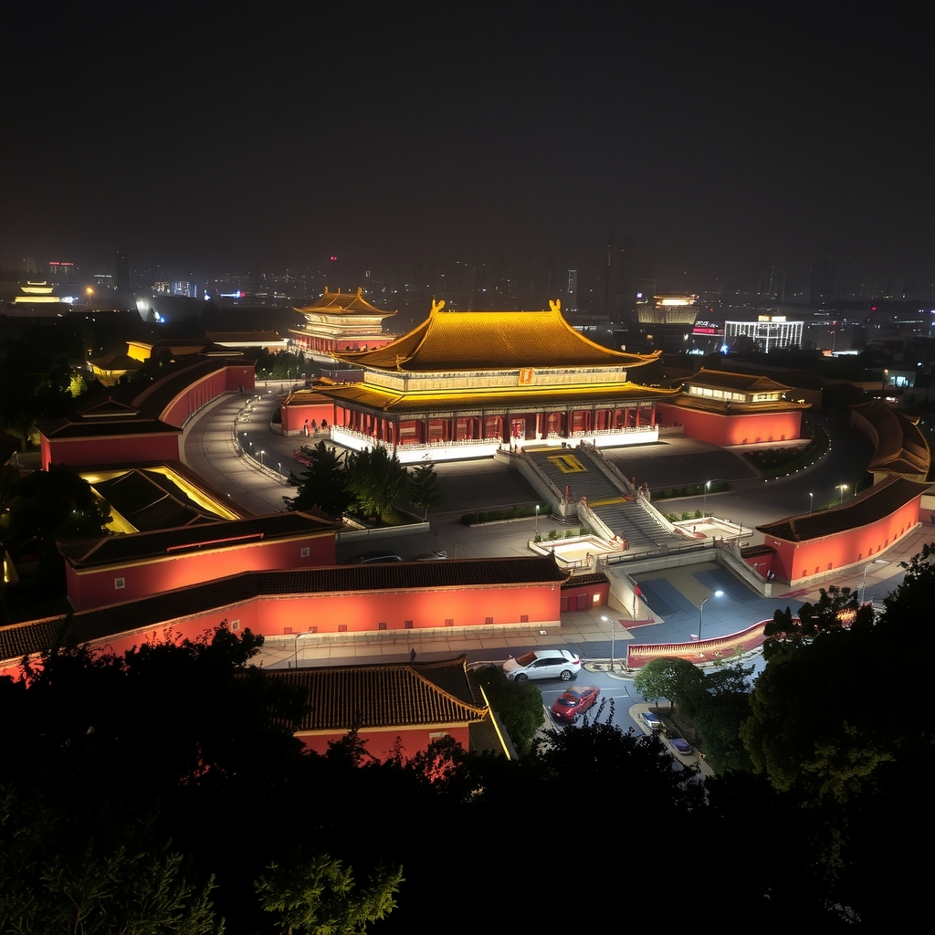 forbidden city night view by मुफ्त एआई छवि जनरेटर - बिना लॉगिन के✨ | AIGAZOU