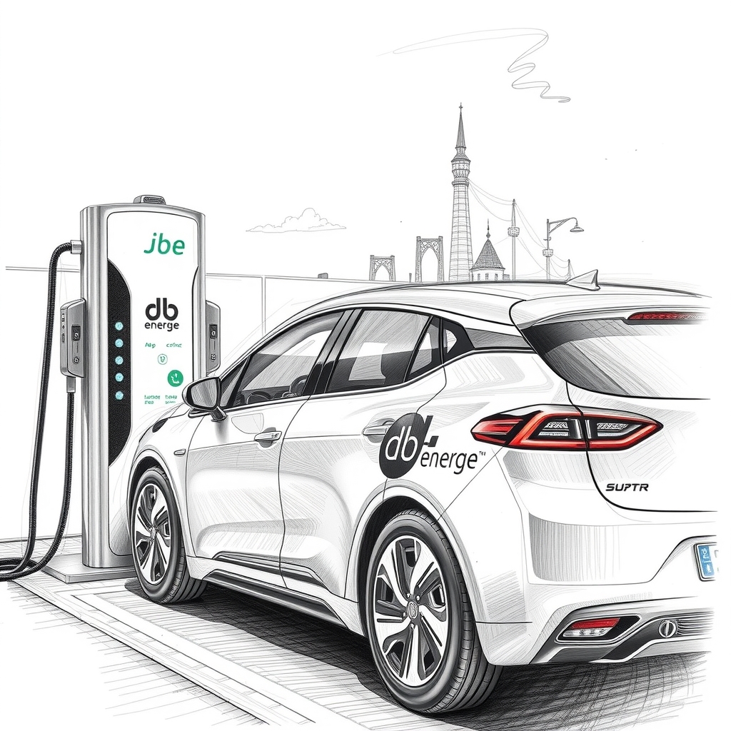 electric vehicle official charging surreal sketch by Générateur d'images par IA gratuit - Aucune connexion nécessaire✨ | AIGAZOU