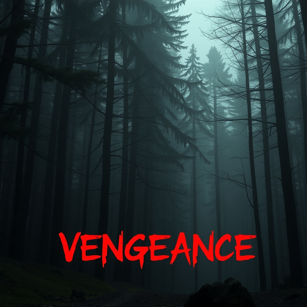 dark forest and vengeance written in red by मुफ्त एआई छवि जनरेटर - बिना लॉगिन के✨ | AIGAZOU