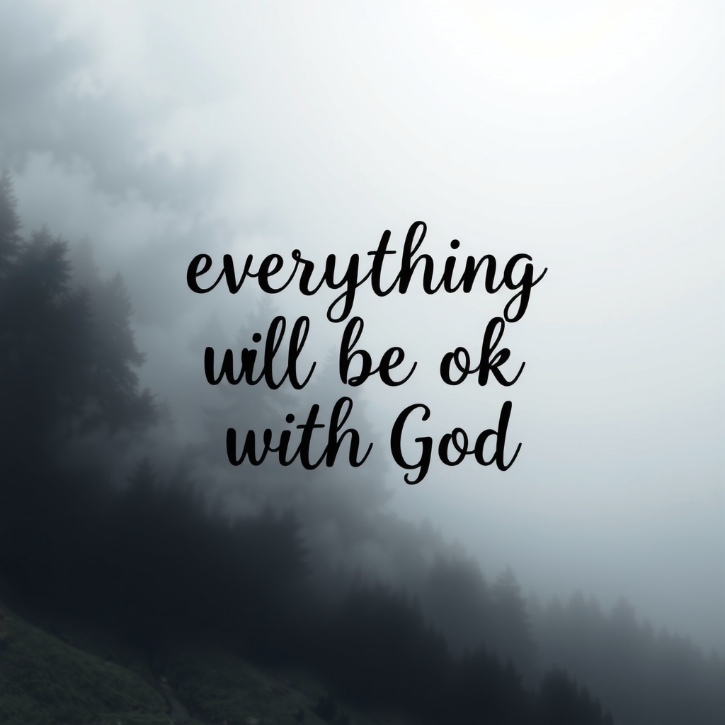 everything will be ok with god by मुफ्त एआई छवि जनरेटर - बिना लॉगिन के✨ | AIGAZOU