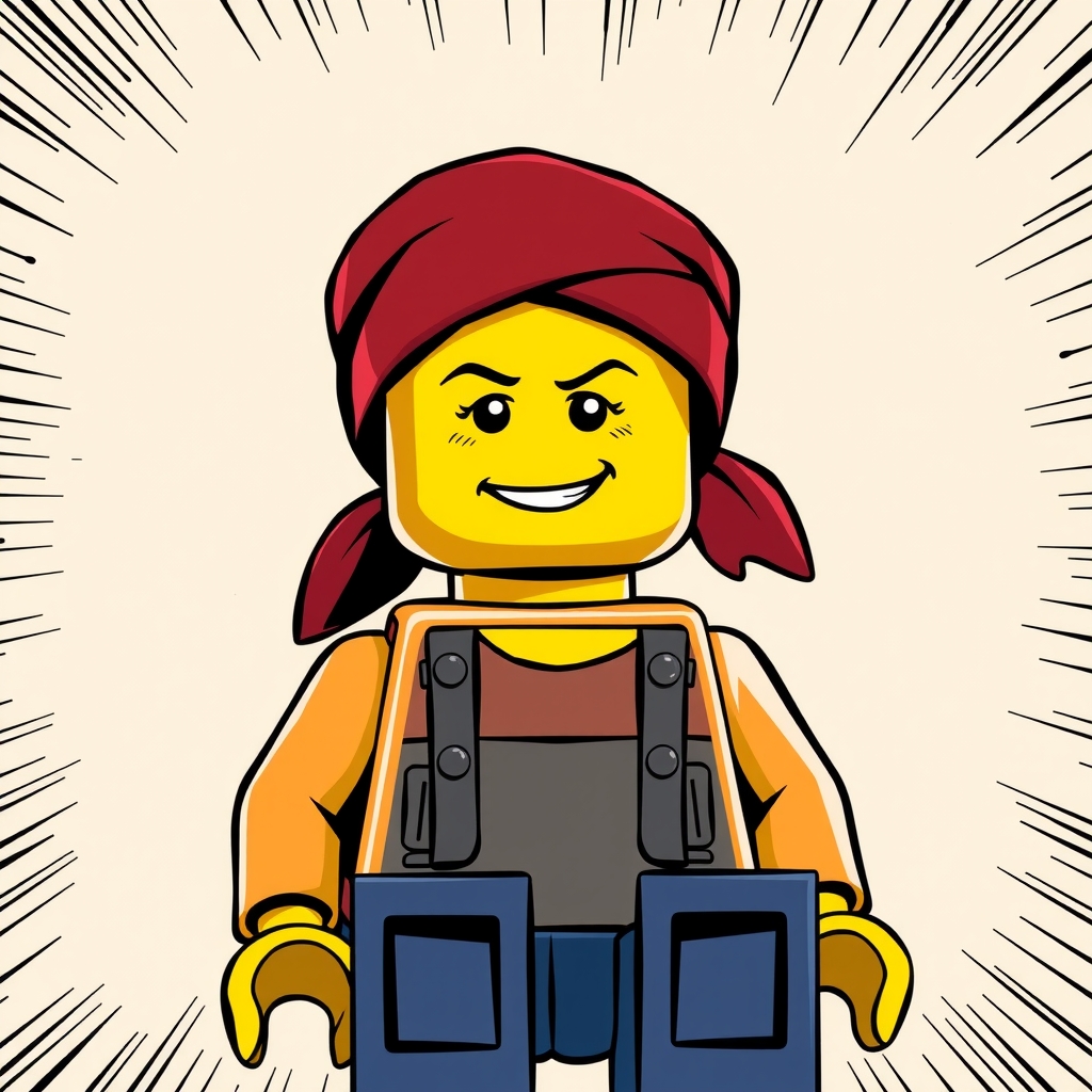 create a comic style image of a lego minifigure by मुफ्त एआई छवि जनरेटर - बिना लॉगिन के✨ | AIGAZOU