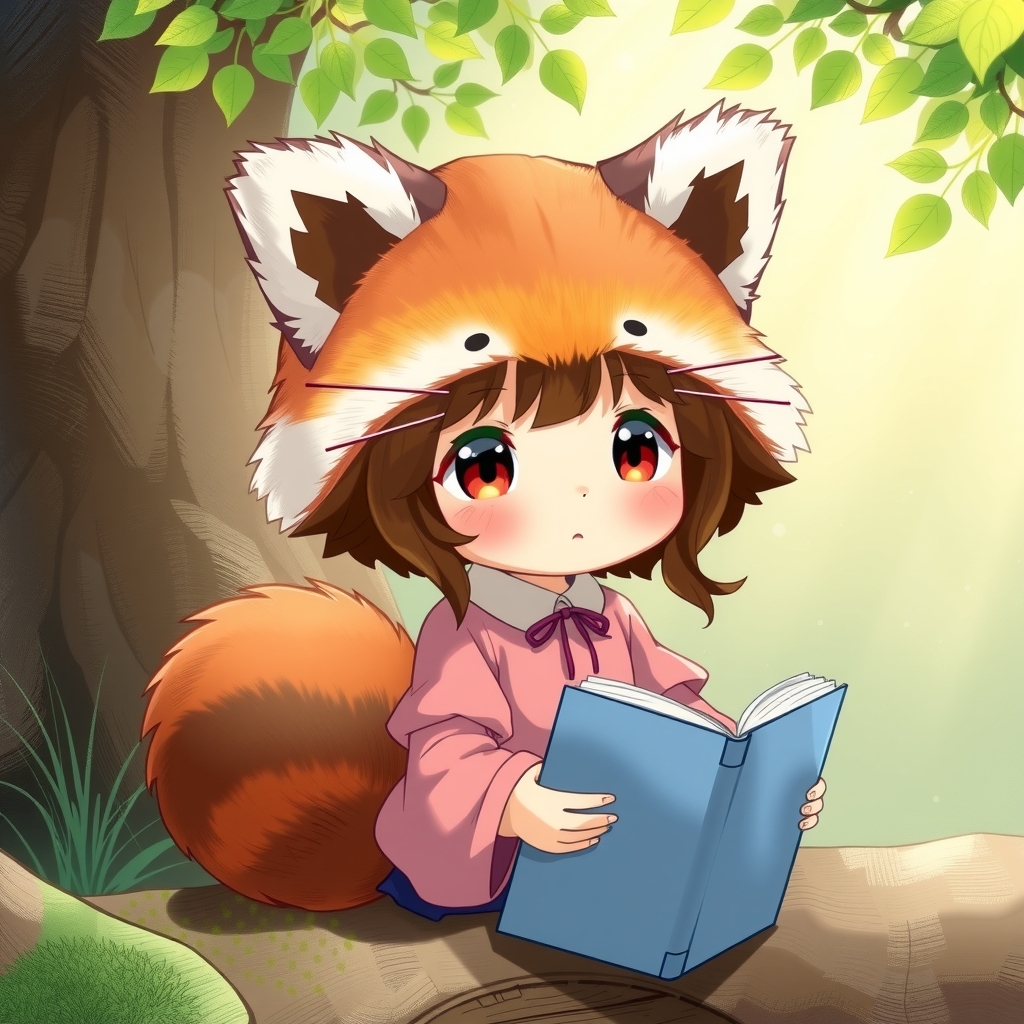 tanuki ears girl picture book full body by मुफ्त एआई छवि जनरेटर - बिना लॉगिन के✨ | AIGAZOU