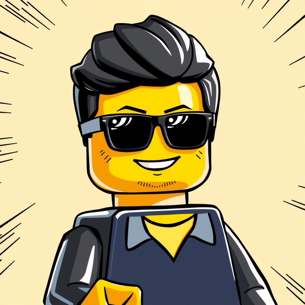 create comic style picture lego minifigure by मुफ्त एआई छवि जनरेटर - बिना लॉगिन के✨ | AIGAZOU