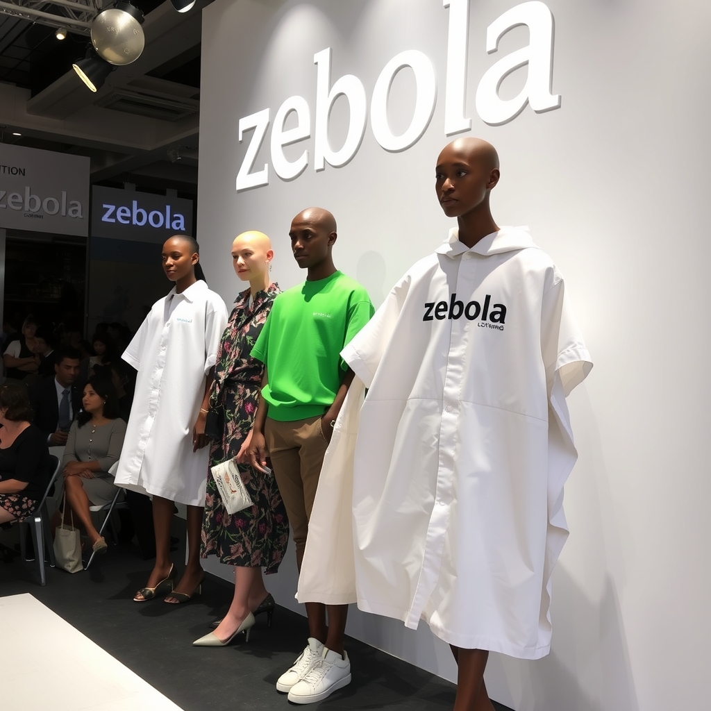 zebola clothing line white green colors fashion show by मुफ्त एआई छवि जनरेटर - बिना लॉगिन के✨ | AIGAZOU