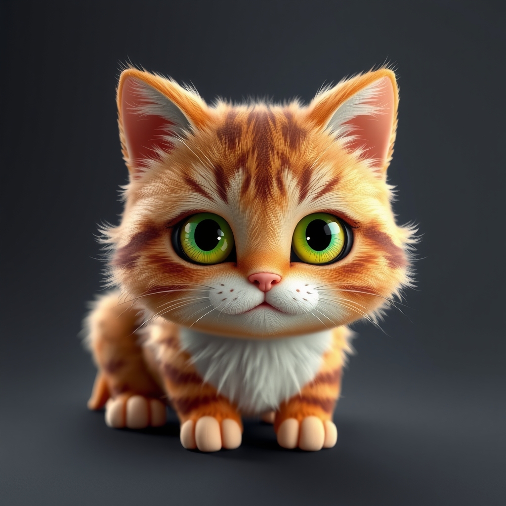 3d image of a cat by मुफ्त एआई छवि जनरेटर - बिना लॉगिन के✨ | AIGAZOU