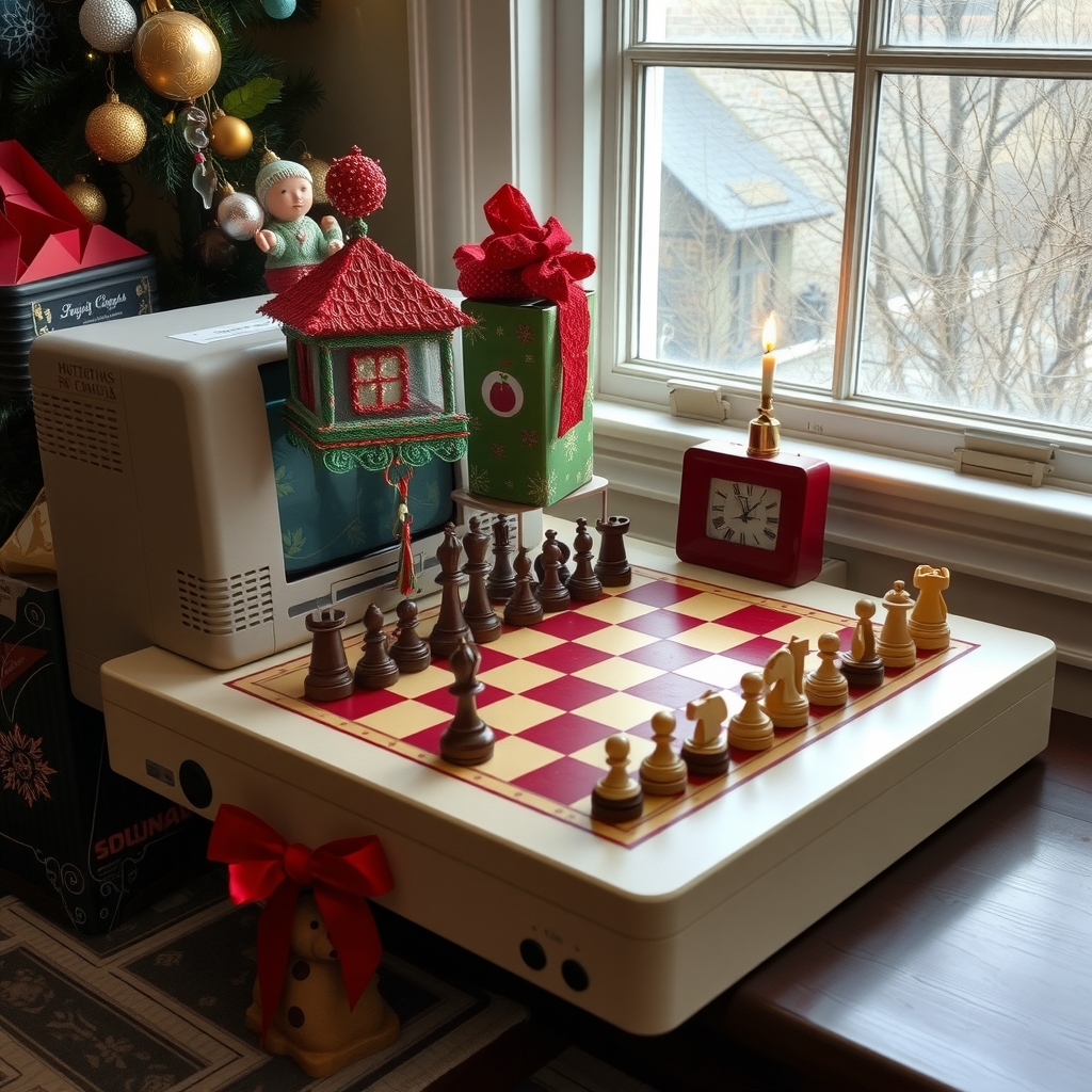 chess computer for christmas by Générateur d'images par IA gratuit - Aucune connexion nécessaire✨ | AIGAZOU