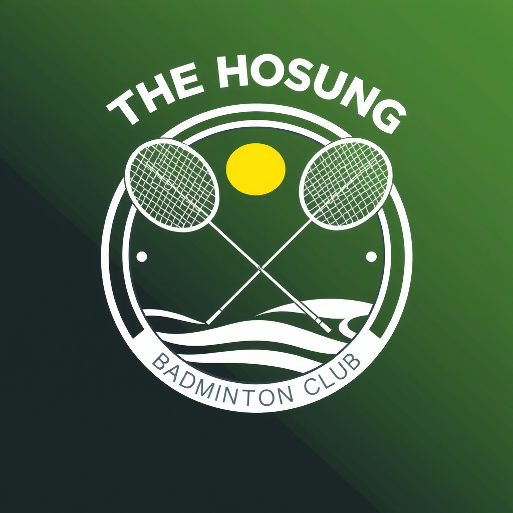 the hosung badminton club emblem by मुफ्त एआई छवि जनरेटर - बिना लॉगिन के✨ | AIGAZOU