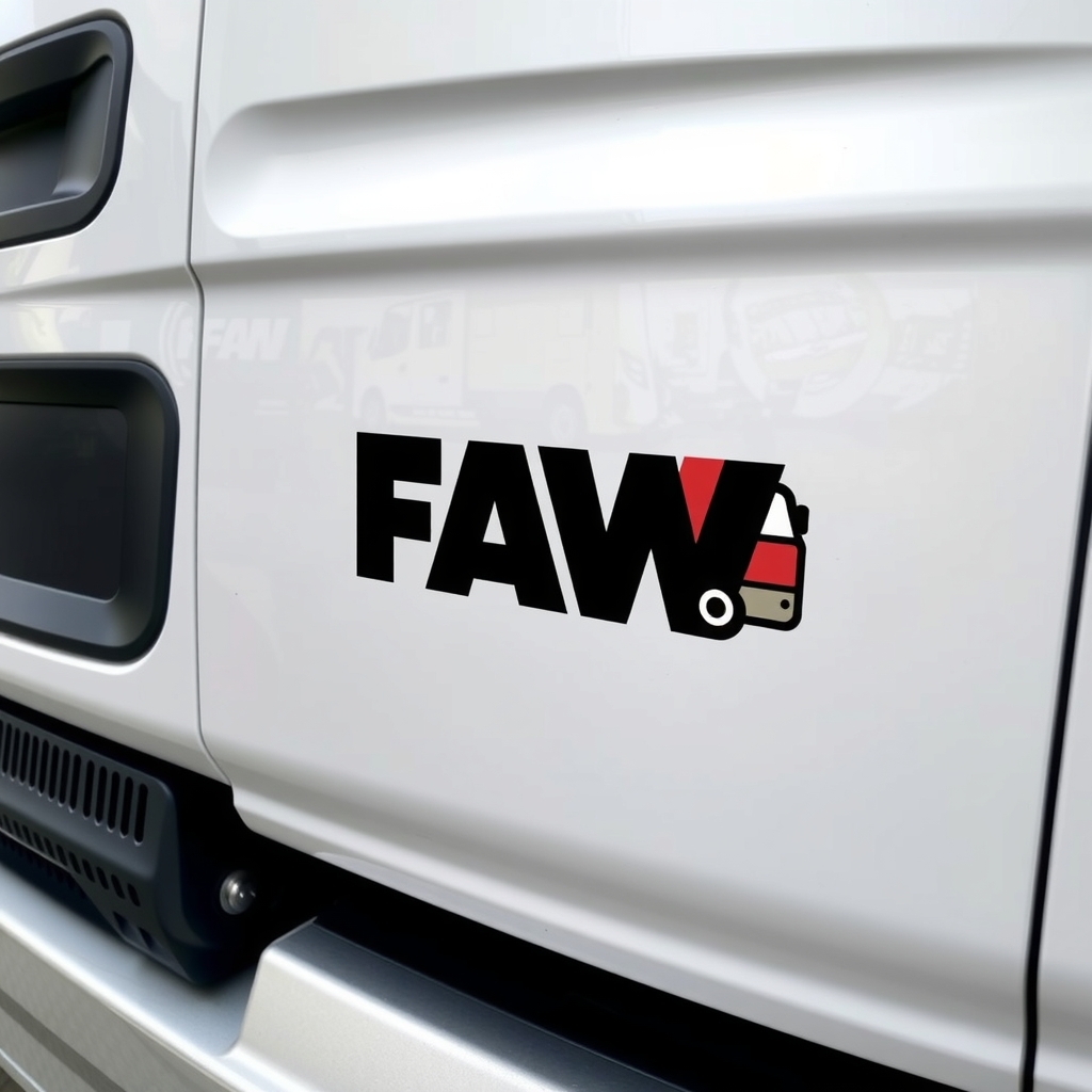 truck with faw logo line art by मुफ्त एआई छवि जनरेटर - बिना लॉगिन के✨ | AIGAZOU