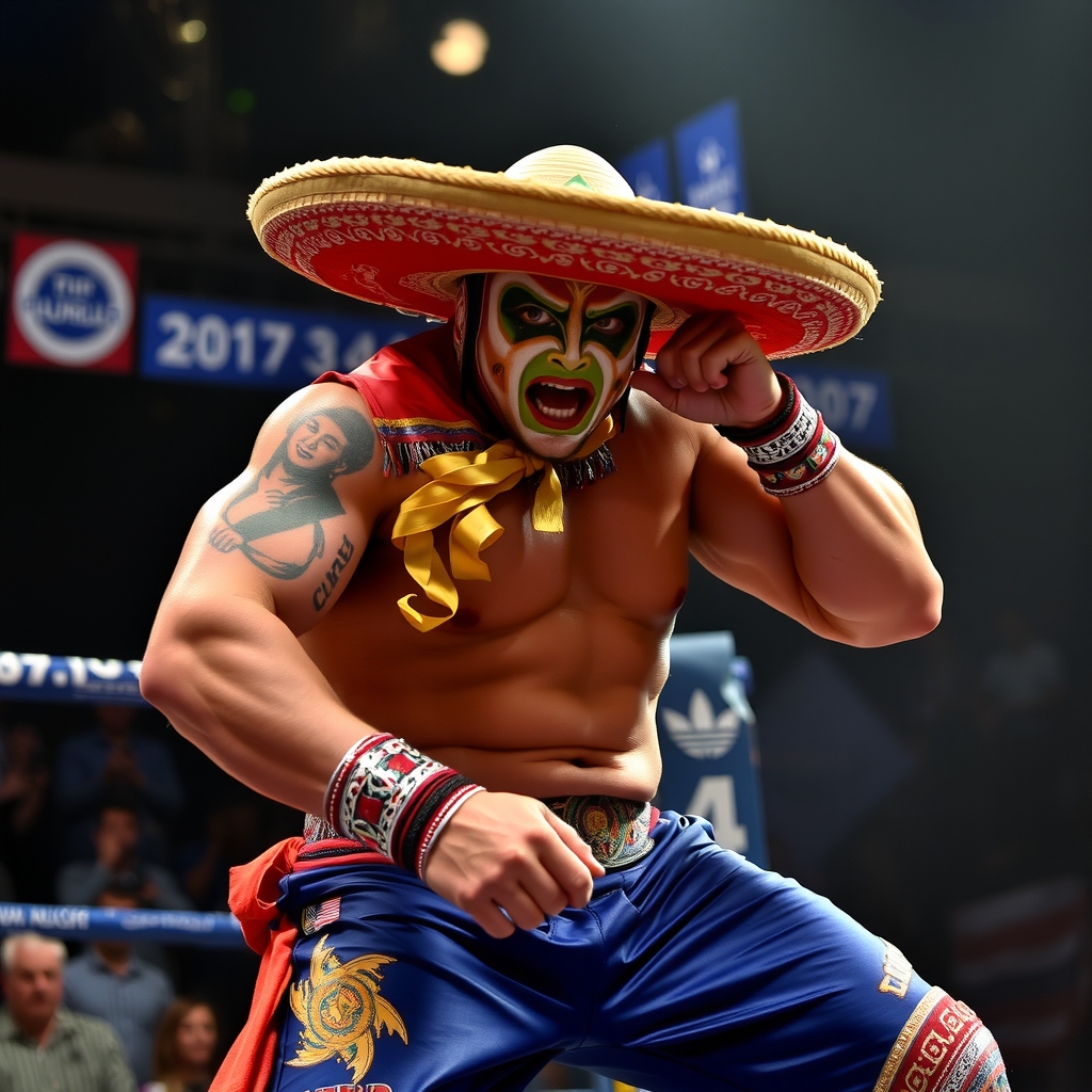 mexican wrestler by Générateur d'images par IA gratuit - Aucune connexion nécessaire✨ | AIGAZOU