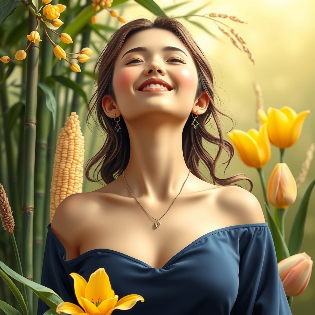 beautiful collarbone yellow female idol short hair by मुफ्त एआई छवि जनरेटर - बिना लॉगिन के✨ | AIGAZOU