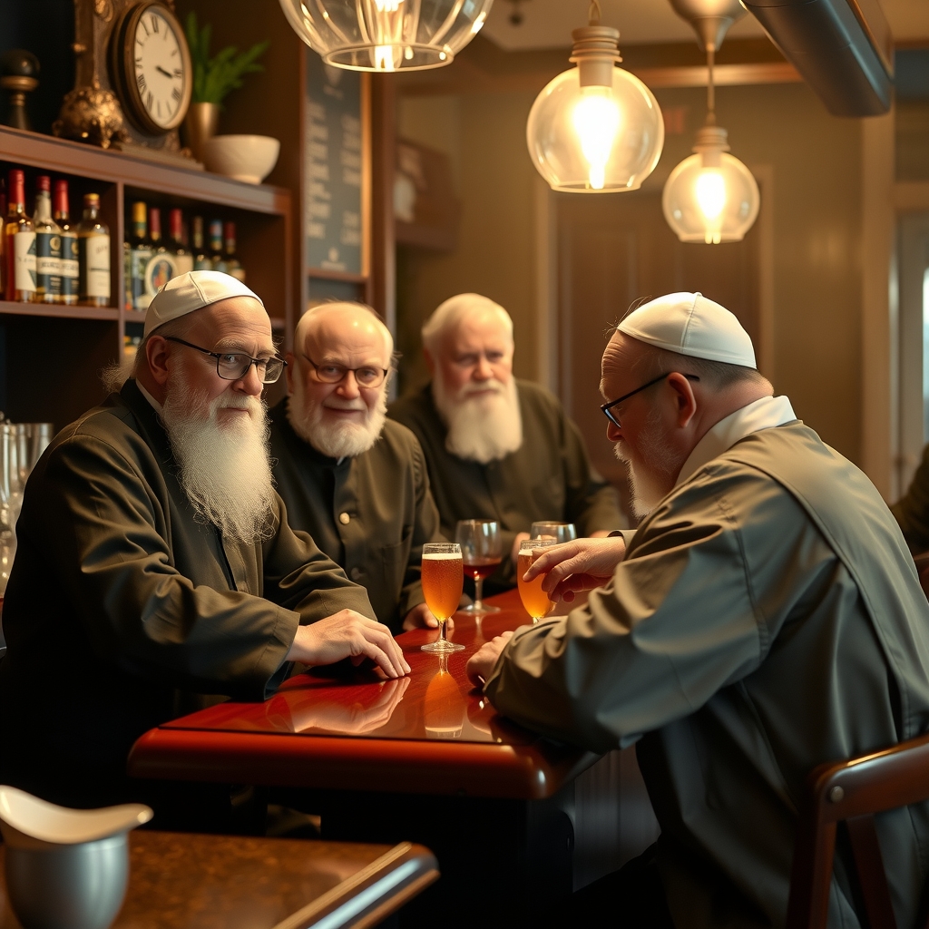 group of fathers at the bar by मुफ्त एआई छवि जनरेटर - बिना लॉगिन के✨ | AIGAZOU