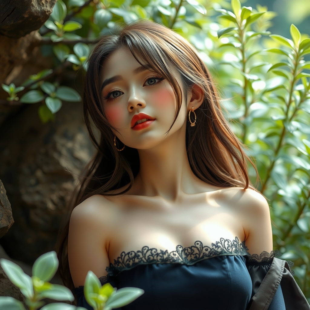 beautiful collarbone yuri suzuki idol background monocotyledon by मुफ्त एआई छवि जनरेटर - बिना लॉगिन के✨ | AIGAZOU