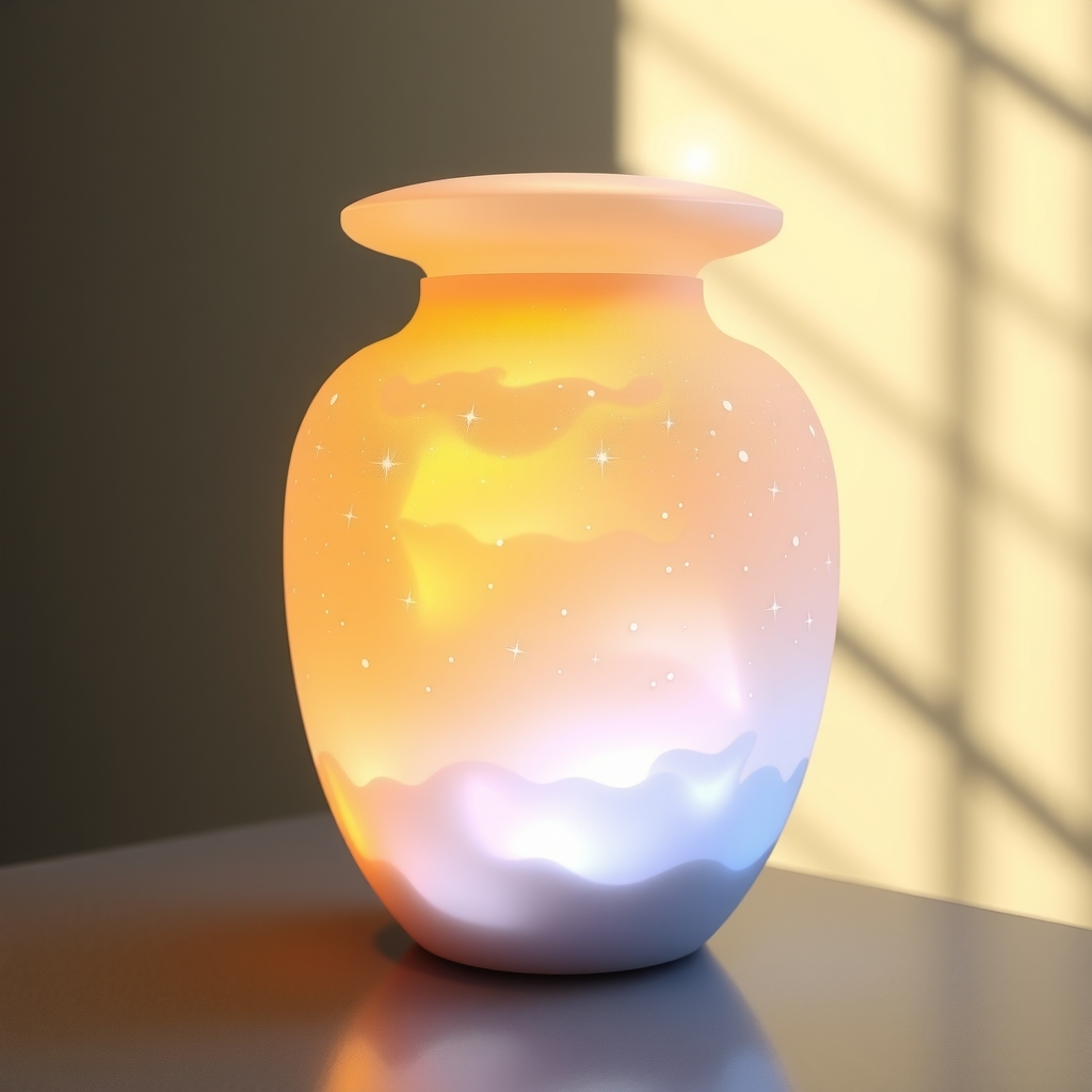 urn design concept inspired by light and shadow by Générateur d'images par IA gratuit - Aucune connexion nécessaire✨ | AIGAZOU