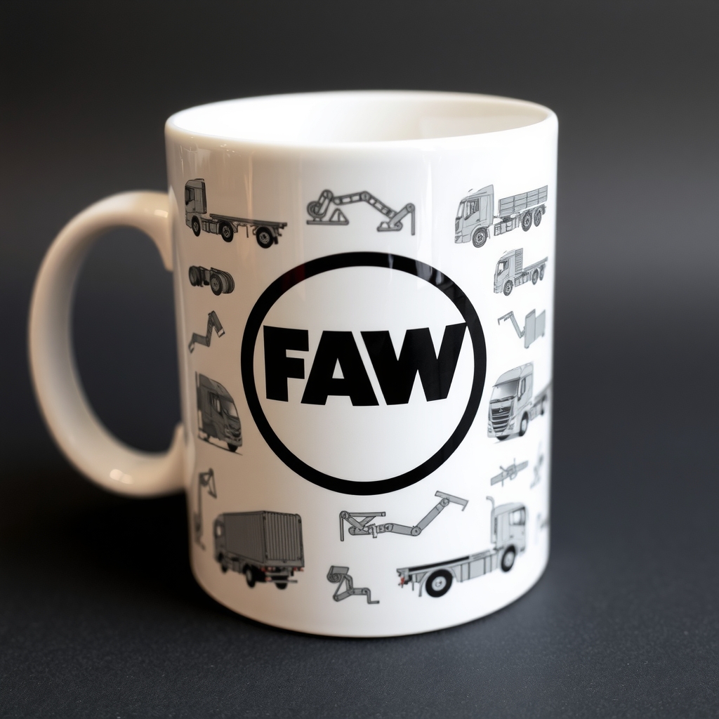 faw truck themed mug by मुफ्त एआई छवि जनरेटर - बिना लॉगिन के✨ | AIGAZOU