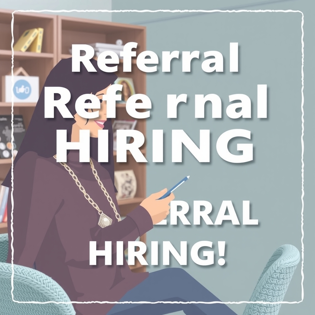 create a clear image for referral recruitment by 免费AI图像生成工具 | AIGAZOU