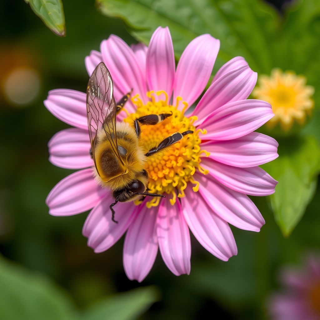 bee on flower by मुफ्त एआई छवि जनरेटर - बिना लॉगिन के✨ | AIGAZOU