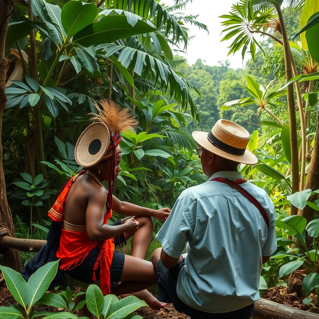 amazon rainforest with indigenous by मुफ्त एआई छवि जनरेटर - बिना लॉगिन के✨ | AIGAZOU