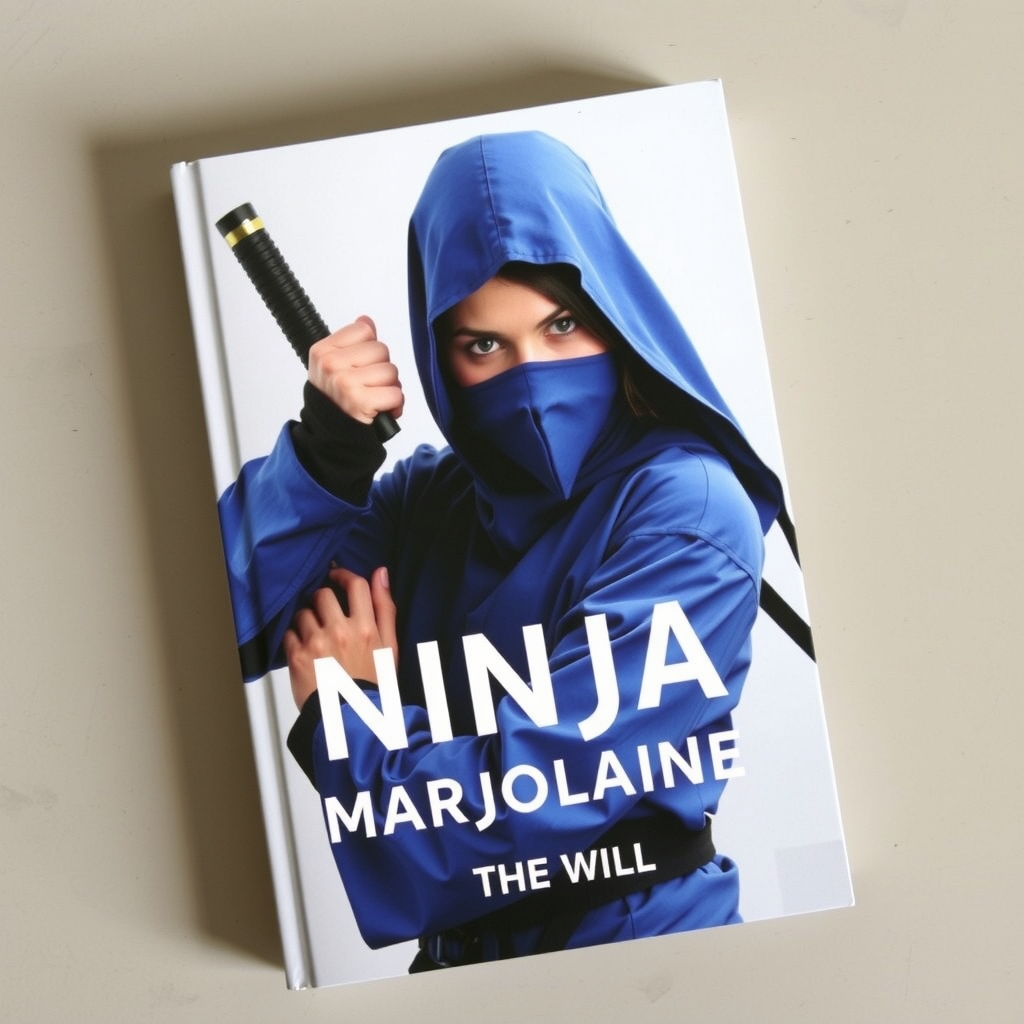 a book with a blue ninja woman on it by मुफ्त एआई छवि जनरेटर - बिना लॉगिन के✨ | AIGAZOU