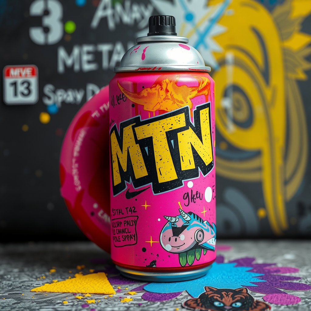 mtn 94 spraycan colordonut colorspray by मुफ्त एआई छवि जनरेटर - बिना लॉगिन के✨ | AIGAZOU