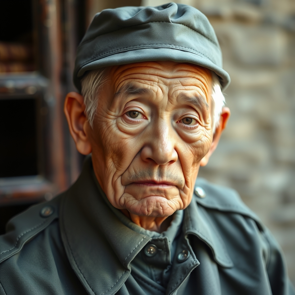 old man in korean prison uniform by मुफ्त एआई छवि जनरेटर - बिना लॉगिन के✨ | AIGAZOU