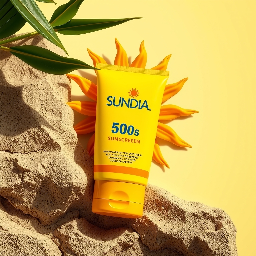 sundia sunscreen brand ad image by मुफ्त एआई छवि जनरेटर - बिना लॉगिन के✨ | AIGAZOU