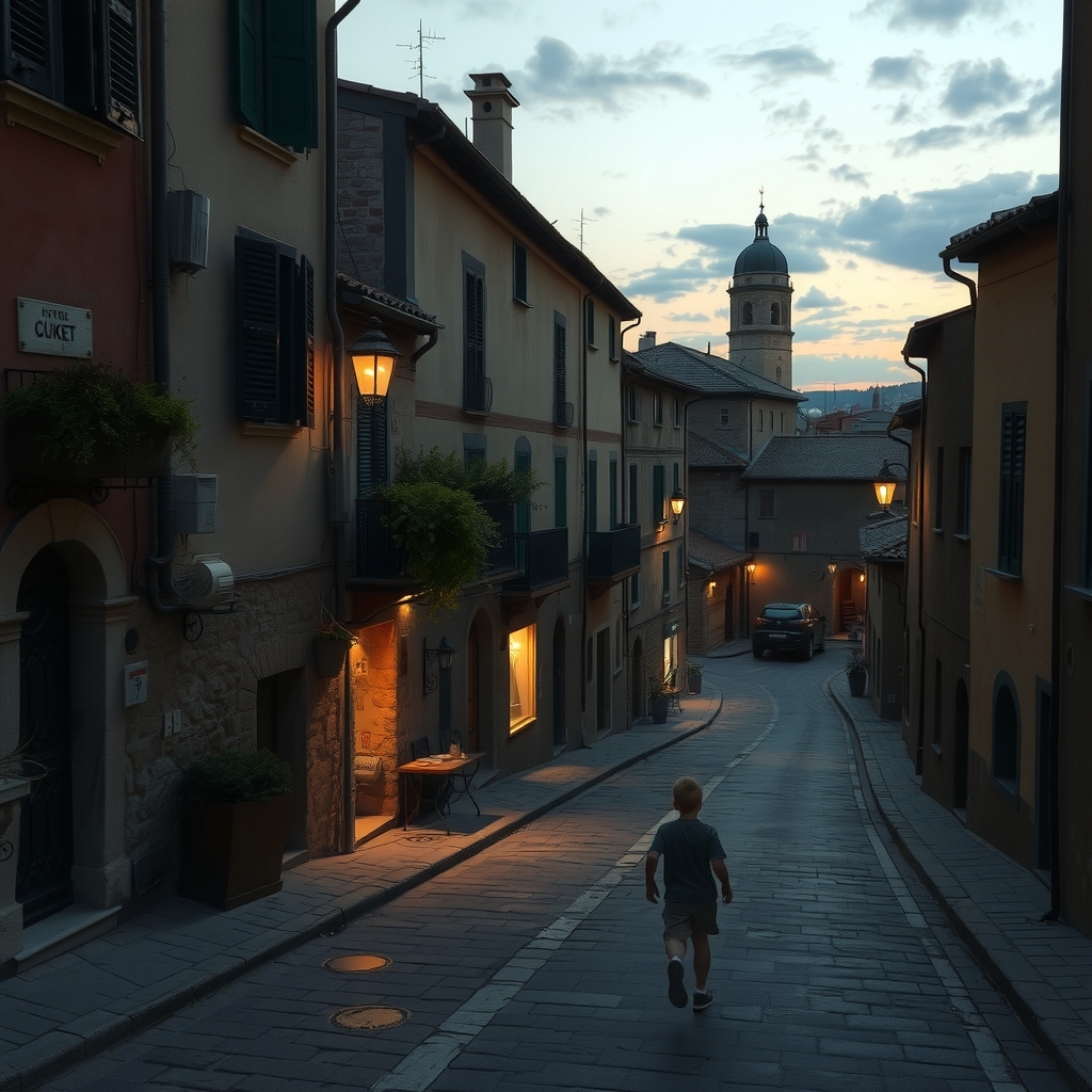 giovanni in an old town at dusk by मुफ्त एआई छवि जनरेटर - बिना लॉगिन के✨ | AIGAZOU