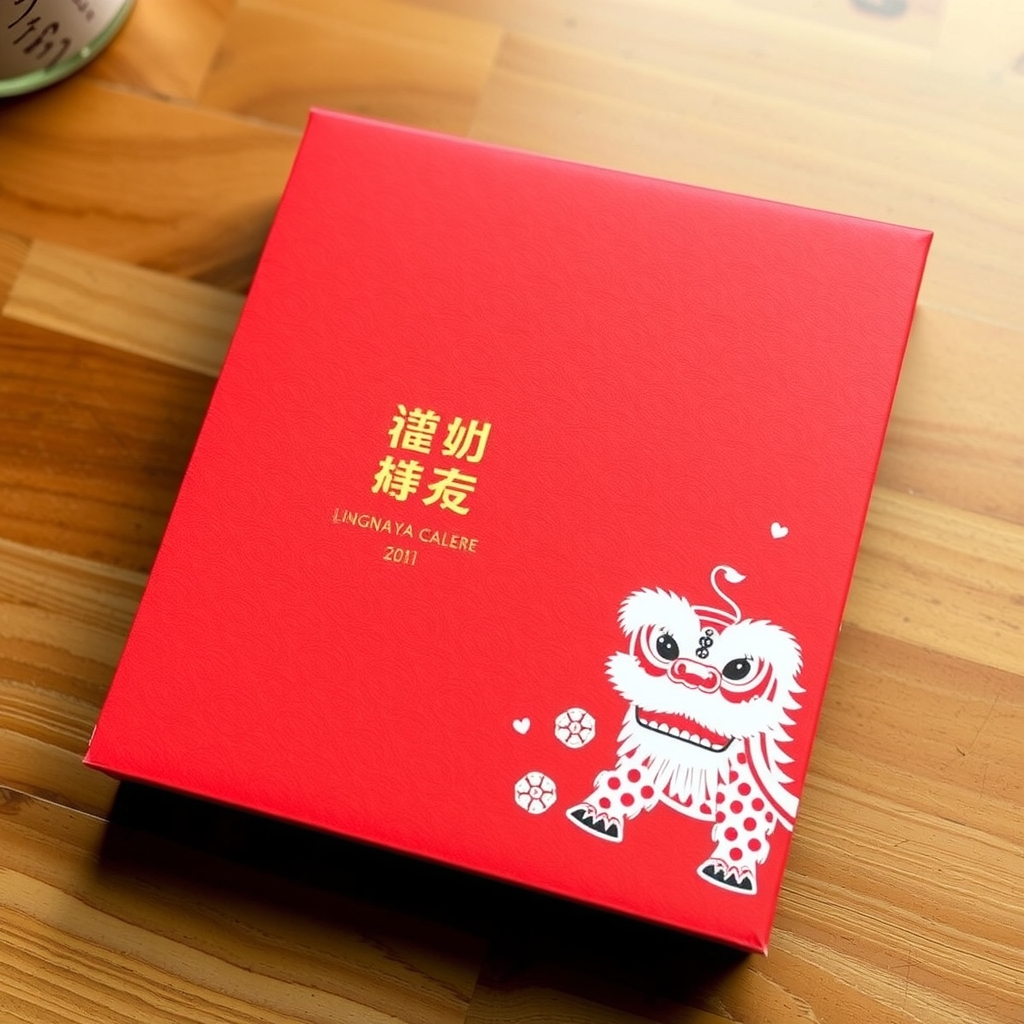 student stationery box with lion dance pattern by मुफ्त एआई छवि जनरेटर - बिना लॉगिन के✨ | AIGAZOU