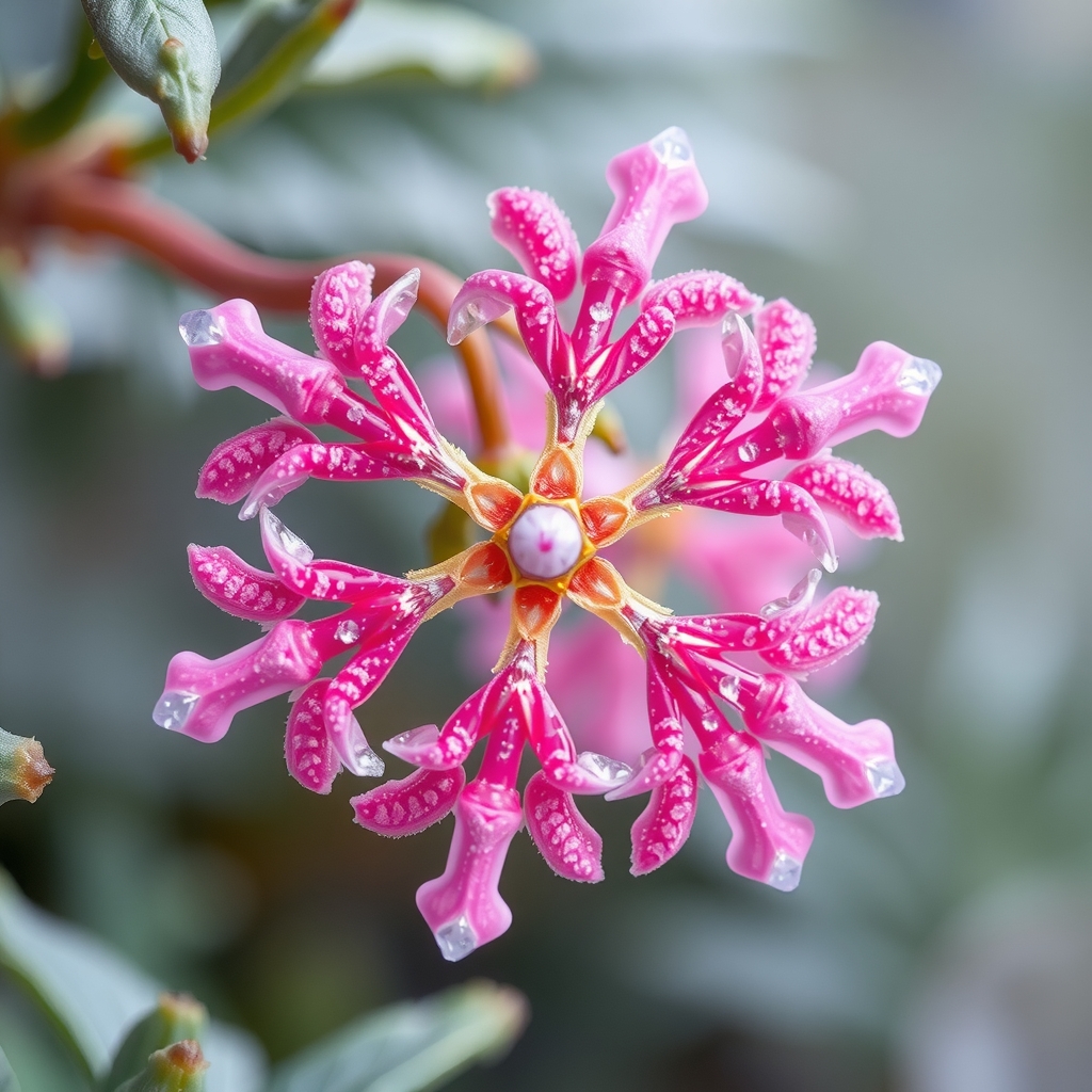 snowflakes pink by Générateur d'images par IA gratuit - Aucune connexion nécessaire✨ | AIGAZOU