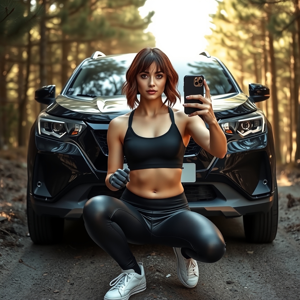 futuristic electric dacia spring selfie by मुफ्त एआई छवि जनरेटर - बिना लॉगिन के✨ | AIGAZOU