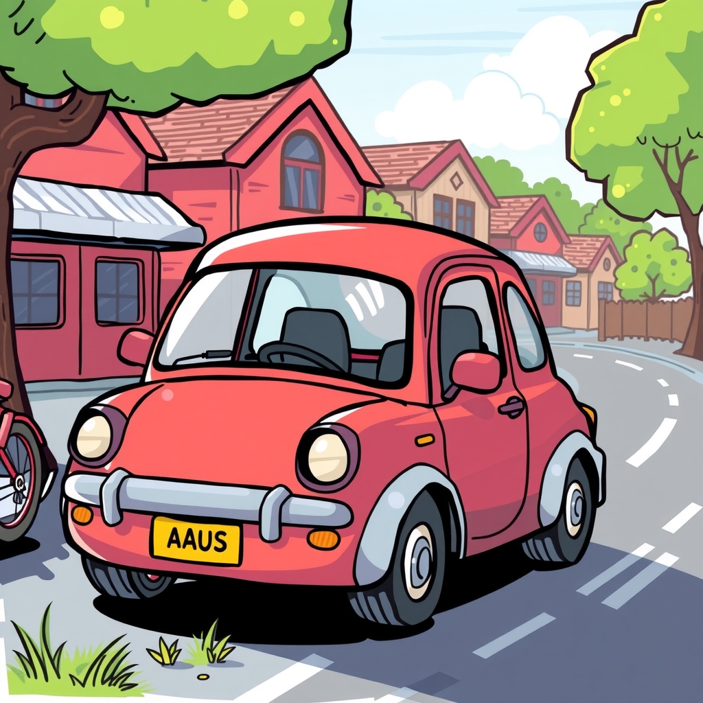 colorful fun car illustration no text by मुफ्त एआई छवि जनरेटर - बिना लॉगिन के✨ | AIGAZOU