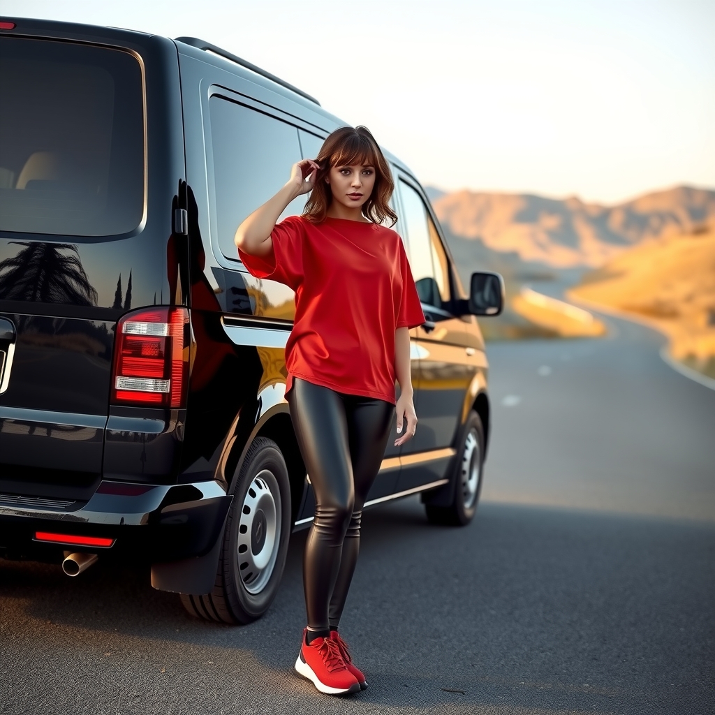 strong woman with stylish outfit and car by Générateur d'images par IA gratuit - Aucune connexion nécessaire✨ | AIGAZOU