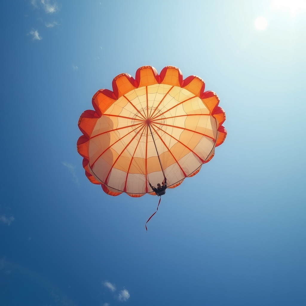 high sky parachute opens by Générateur d'images par IA gratuit - Aucune connexion nécessaire✨ | AIGAZOU