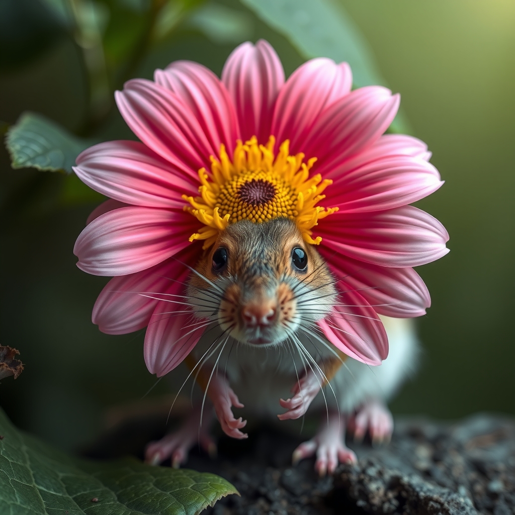 head is flower body is mouse by Générateur d'images par IA gratuit - Aucune connexion nécessaire✨ | AIGAZOU