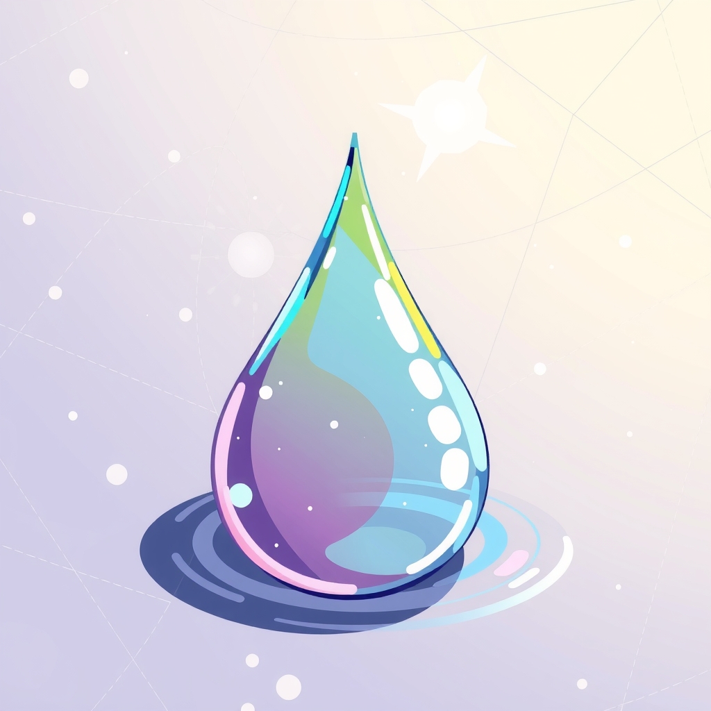 fun colorful illustration water drop by Free AI Image Generator & Maker - No login required✨ | AIGAZOU