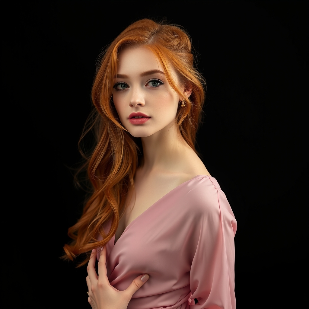 a realistic image of a beautiful redhead woman by Générateur d'images par IA gratuit - Aucune connexion nécessaire✨ | AIGAZOU