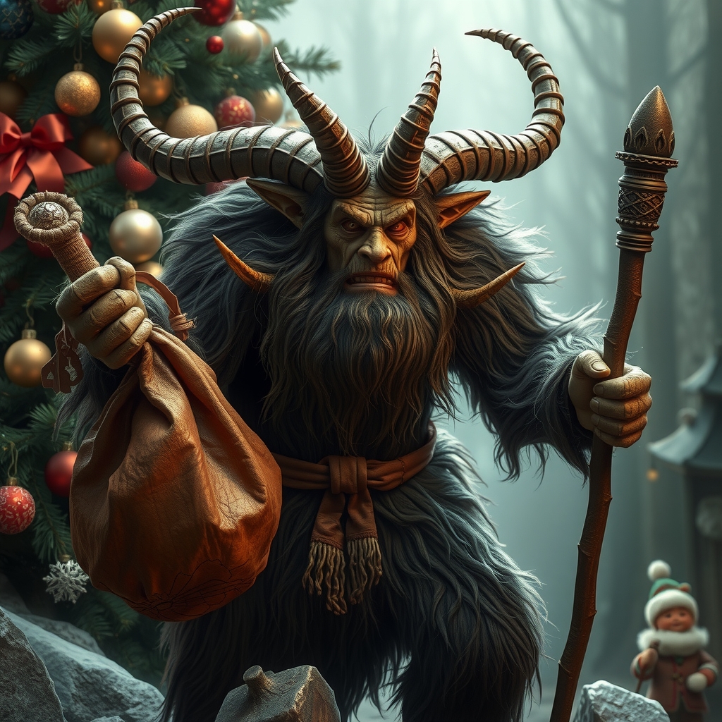 a creepy krampus big and hairy by मुफ्त एआई छवि जनरेटर - बिना लॉगिन के✨ | AIGAZOU