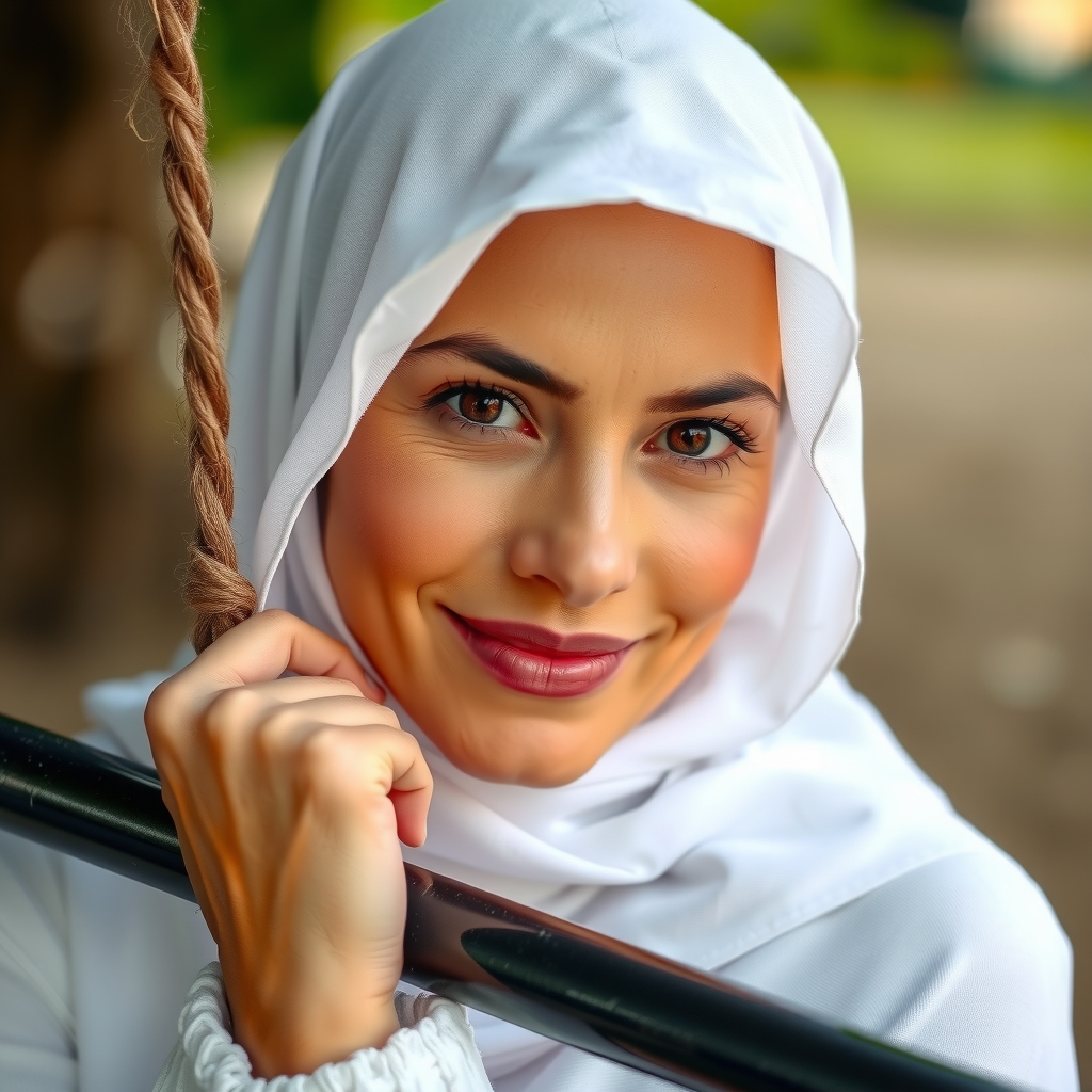 beautiful spanish woman with brown eyes smiling by Générateur d'images par IA gratuit - Aucune connexion nécessaire✨ | AIGAZOU