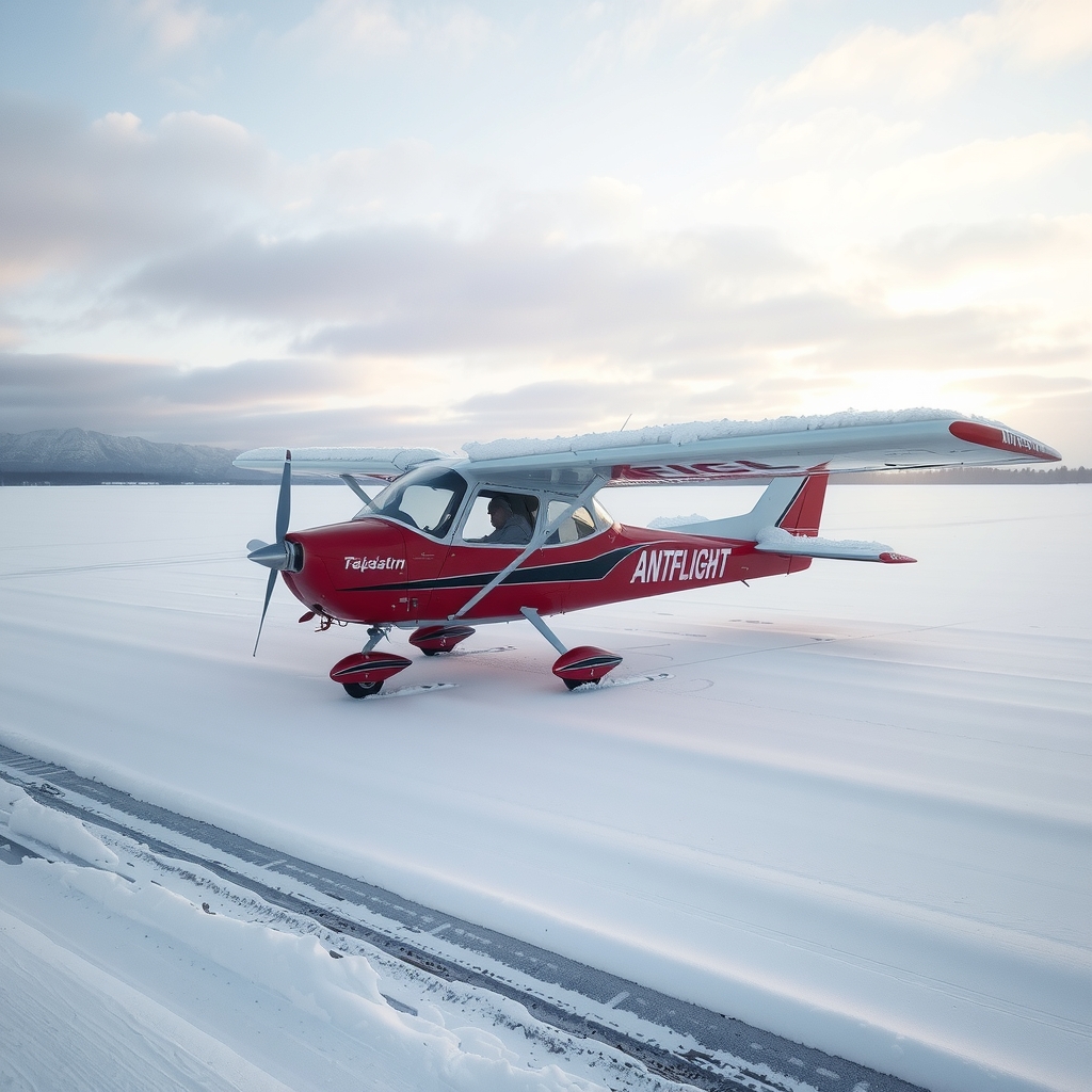 a small plane with snow and written in the snow by أداة مجانية لإنشاء الصور بالذكاء الاصطناعي - إنشاء الصور بدون تسجيل الدخول | AIGAZOU