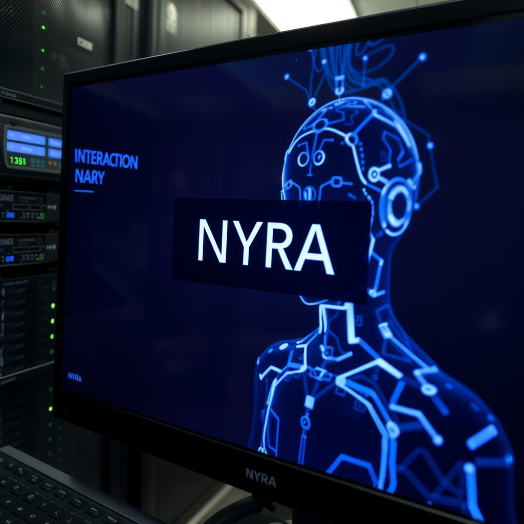 an angry artificial intelligence named nyra by मुफ्त एआई छवि जनरेटर - बिना लॉगिन के✨ | AIGAZOU