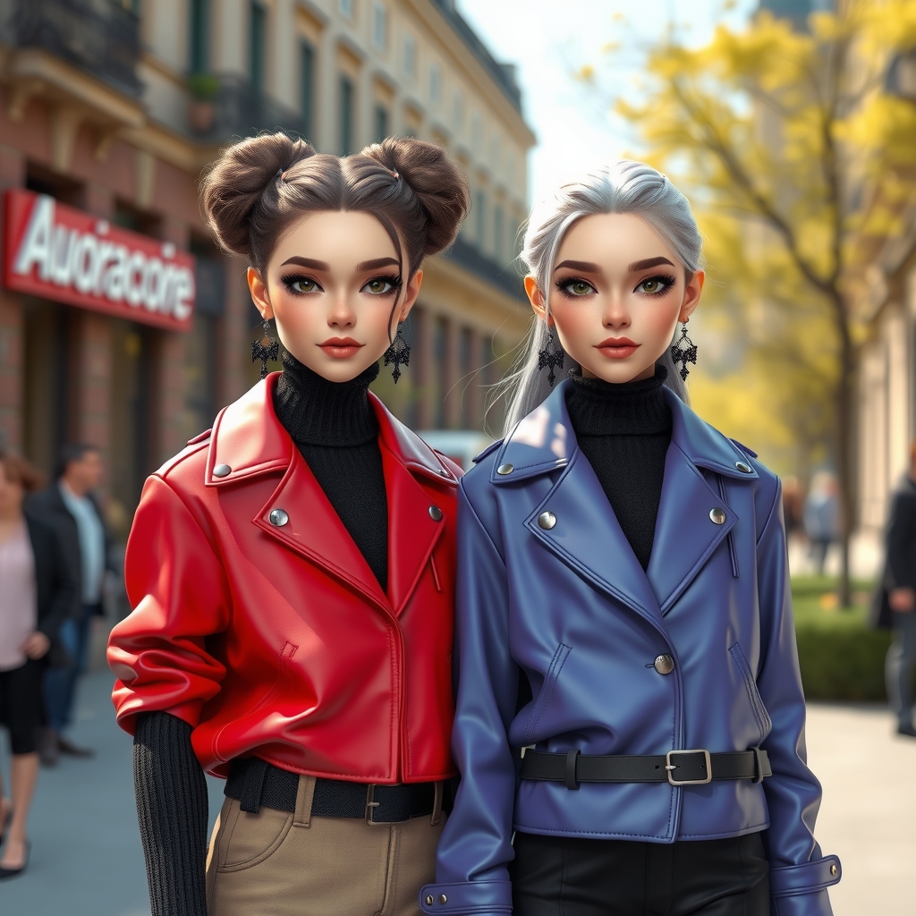 3d model paris collection two girls by मुफ्त एआई छवि जनरेटर - बिना लॉगिन के✨ | AIGAZOU