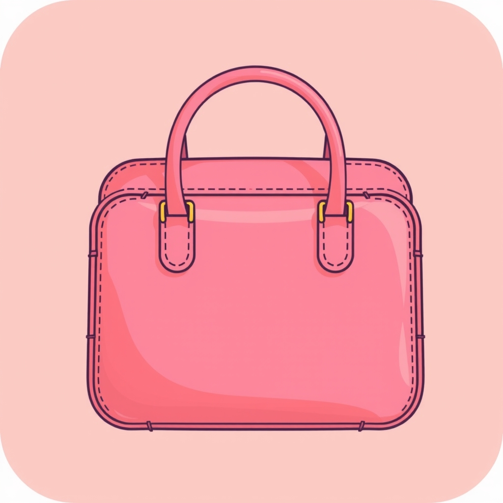 icon bag cute rounded rectangle by मुफ्त एआई छवि जनरेटर - बिना लॉगिन के✨ | AIGAZOU