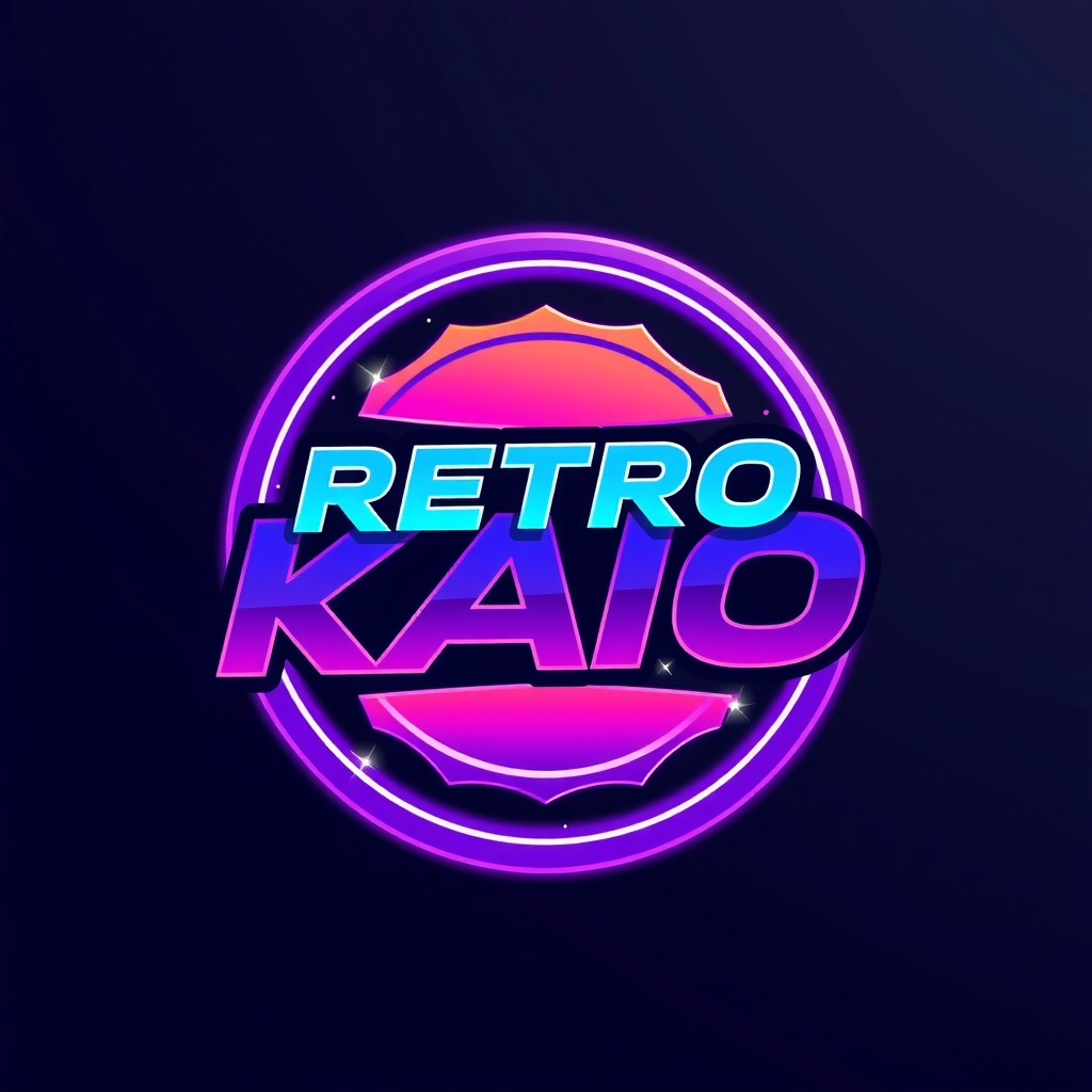 retro kai o in blue and purple by मुफ्त एआई छवि जनरेटर - बिना लॉगिन के✨ | AIGAZOU