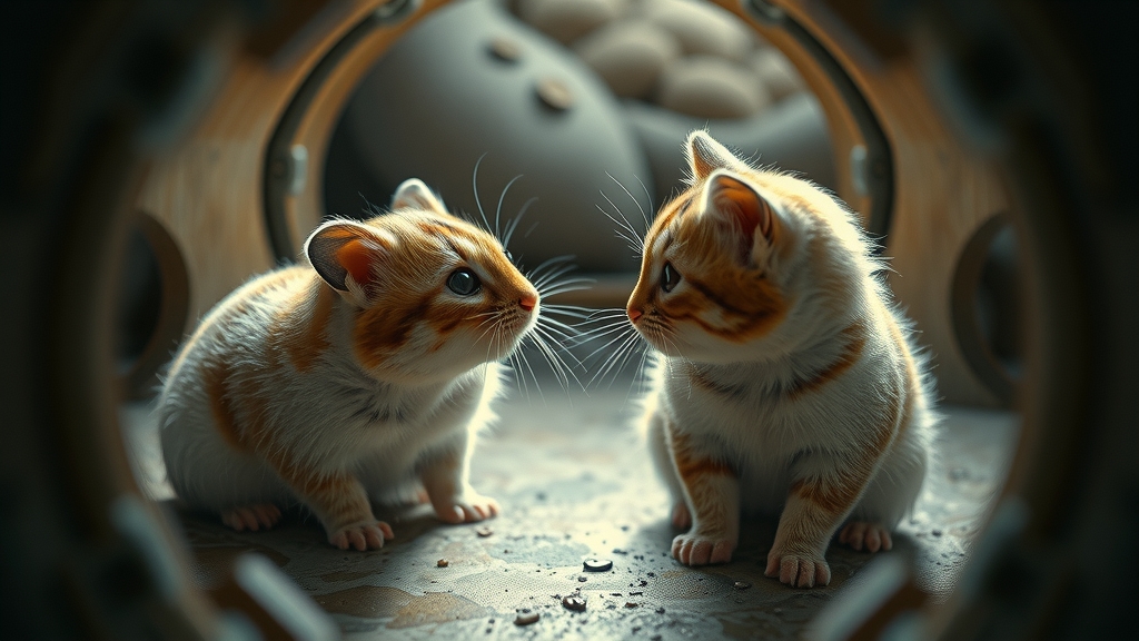 observer 100cm hamsters kittens 16k 4d marvel comic by मुफ्त एआई छवि जनरेटर - बिना लॉगिन के✨ | AIGAZOU