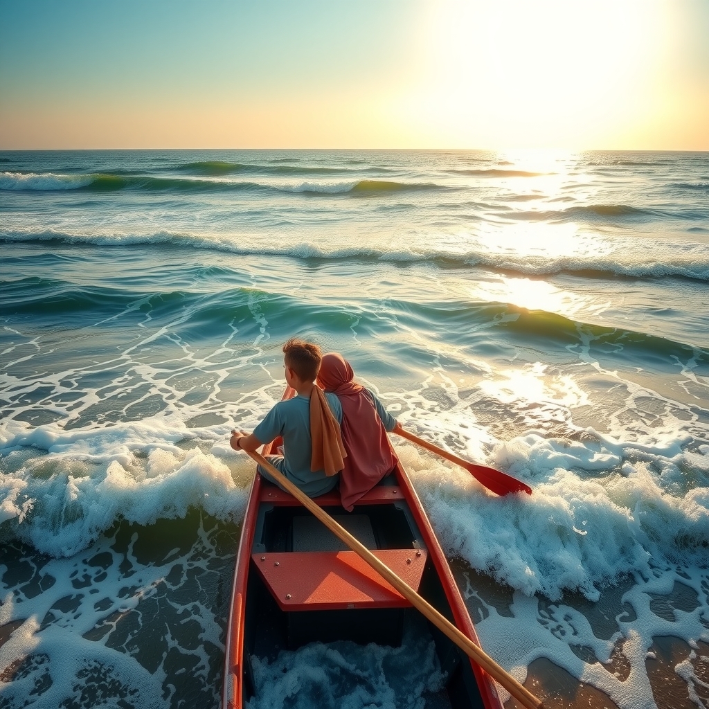 a mesmerizing ocean view with rolling waves by मुफ्त एआई छवि जनरेटर - बिना लॉगिन के✨ | AIGAZOU