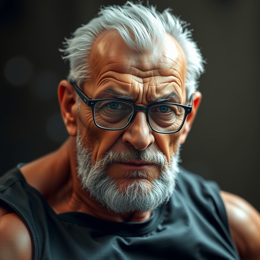 strongest dad muscular glasses aura realistic by Générateur d'images par IA gratuit - Aucune connexion nécessaire✨ | AIGAZOU