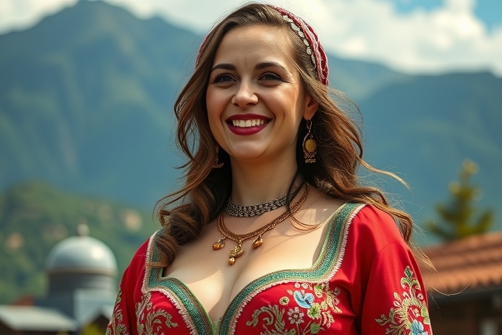 traditional turkish woman with large chest by मुफ्त एआई छवि जनरेटर - बिना लॉगिन के✨ | AIGAZOU