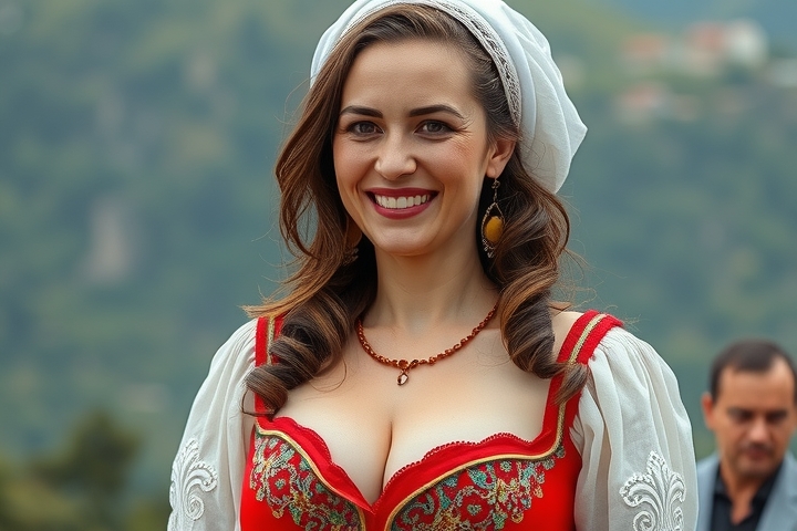 traditional turkish woman with large chest by Free AI Image Generator & Maker - No login required✨ | AIGAZOU