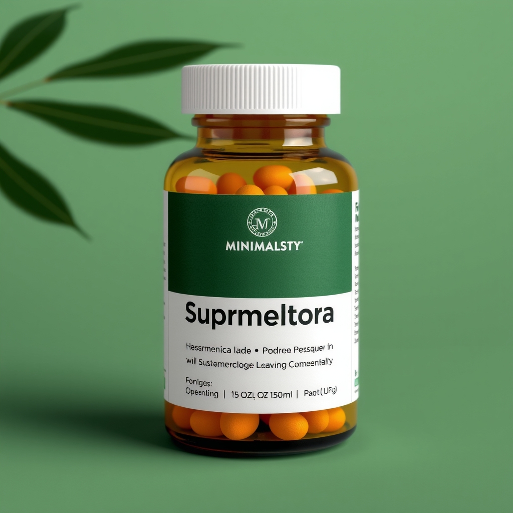 health supplements minimalist creative label by मुफ्त एआई छवि जनरेटर - बिना लॉगिन के✨ | AIGAZOU