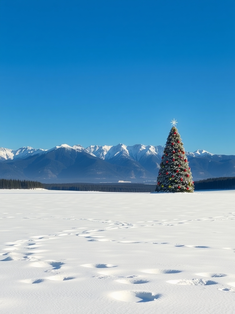 snow covered mountain plain blue sky by मुफ्त एआई छवि जनरेटर - बिना लॉगिन के✨ | AIGAZOU